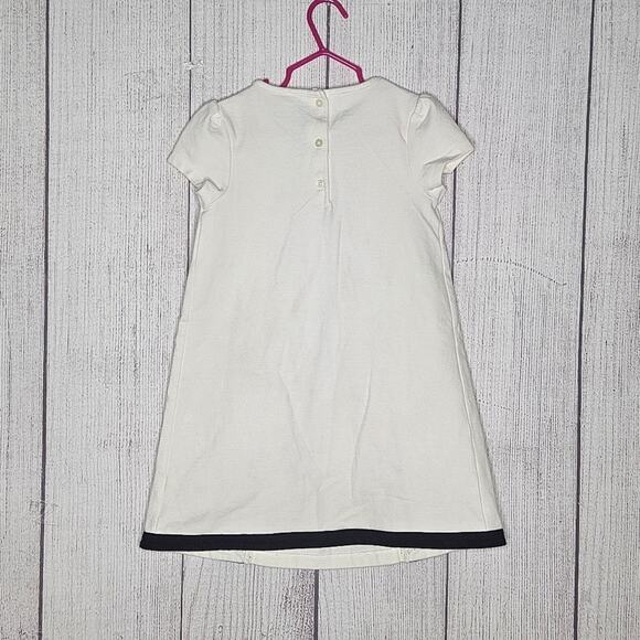 Janie and Jack Monochromatic Black & White Mod Bow Dress, size 5 - Picture 3 of 4